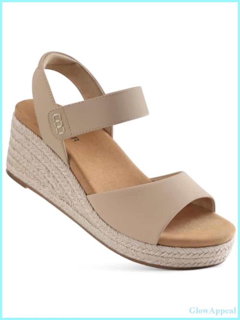 Wedge Sandals Espadrille Arch Support Memory Foam Ankle Strap Comfort